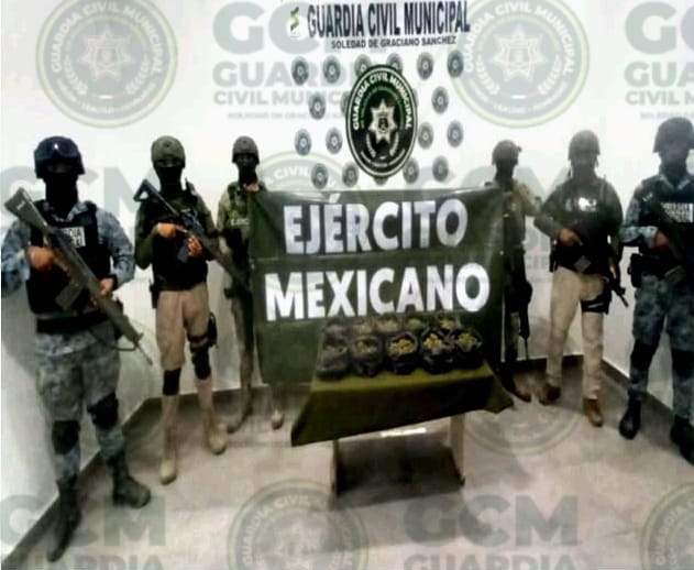 DURANTE OPERATIVO “BOMI”, OFICIALES DE LA GCM DE SOLEDAD ASEGURAN TRES KILOS DE&nbsp;MARIHUANA