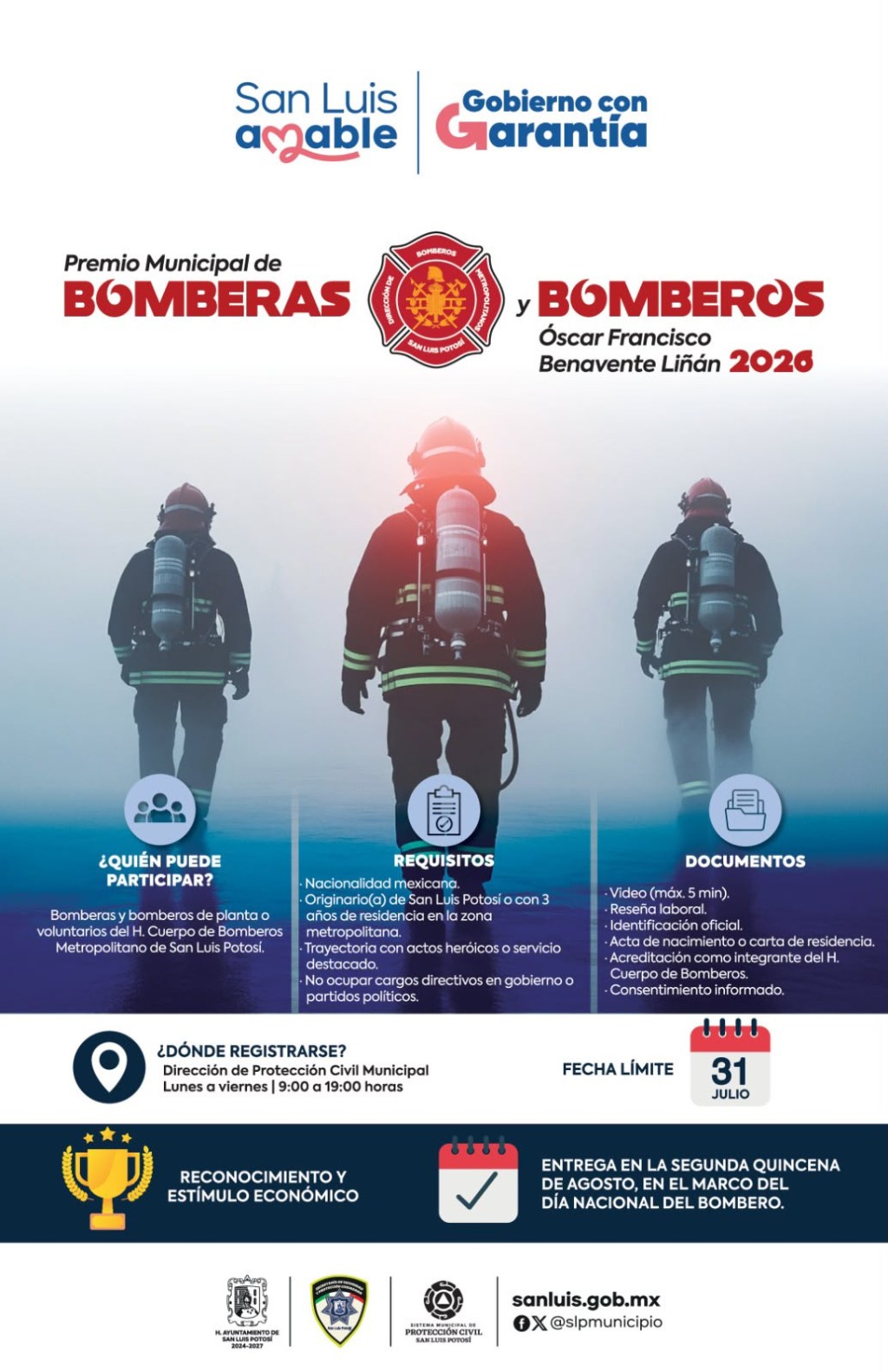 Exhorta regidor Rubén Lárraga a participar en el Premio Municipal de Bomberas y Bomberos “Óscar Francisco Benavente&nbsp;Liñán”