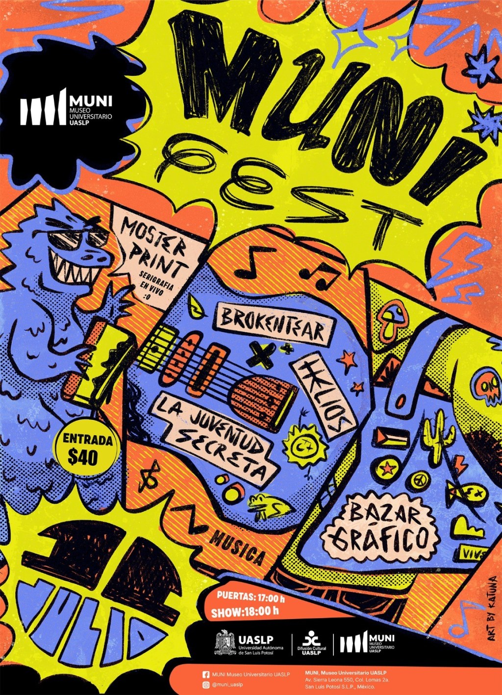 MUNIFEST reunirá música, ilustración y serigrafía en el Museo Universitario