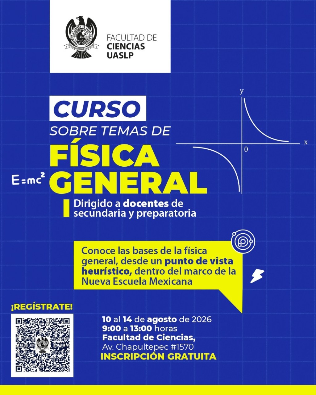 Faculta de Ciencias UASLP convoca a docentes de secundaria y preparatoria a fortalecer la enseñanza de la física con curso gratuito