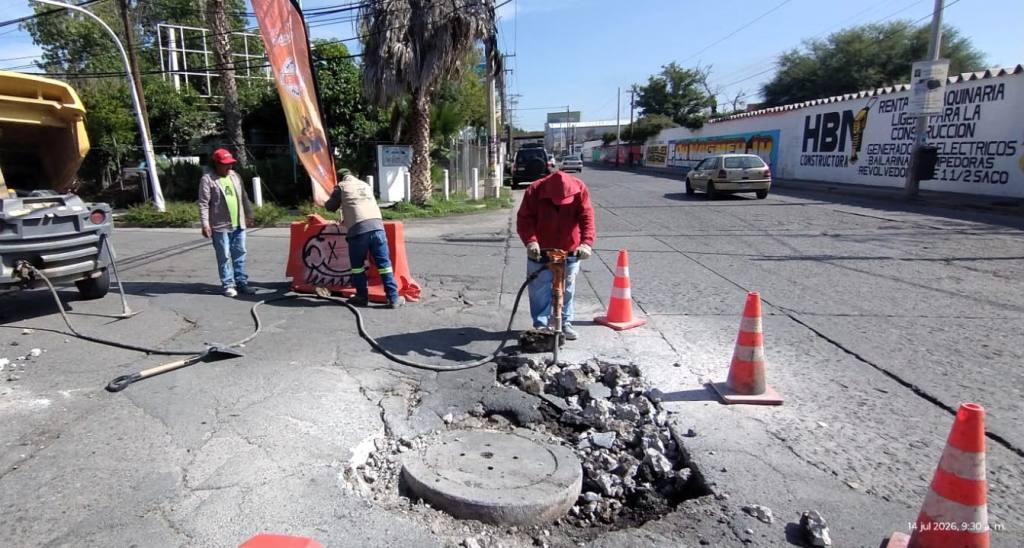 Obras Públicas atiende de inmediato reporte por hundimiento en Nereo Rodríguez y Muñoz