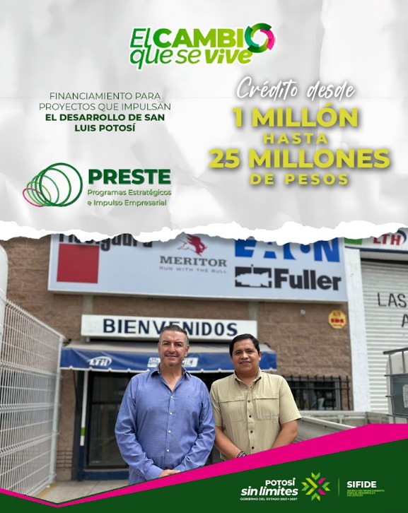 GOBIERNO DEL ESTADO IMPULSA LA INDUSTRIA CON CRÉDITO DE 2.5 MILLONES