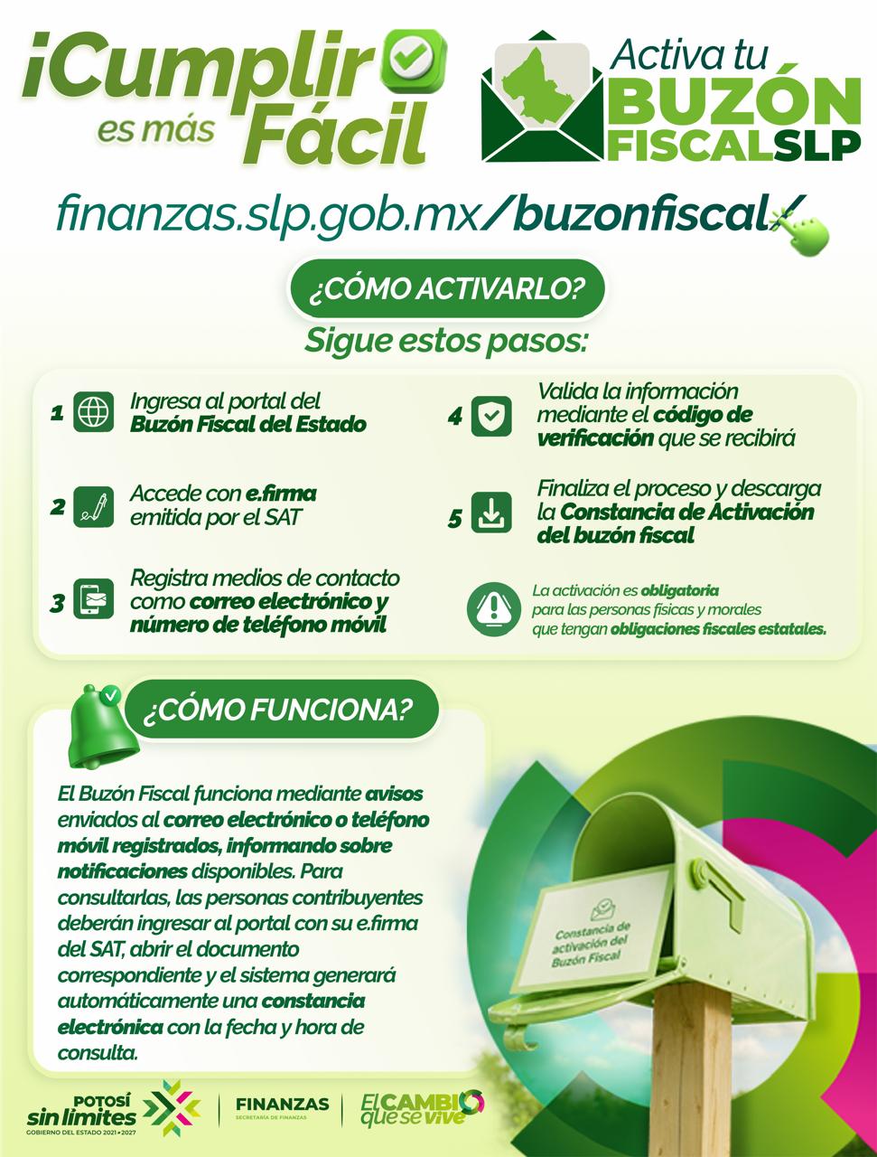 PERSONAS FÍSICAS DEBEN ACTIVAR SU BUZÓN FISCAL ESTATAL