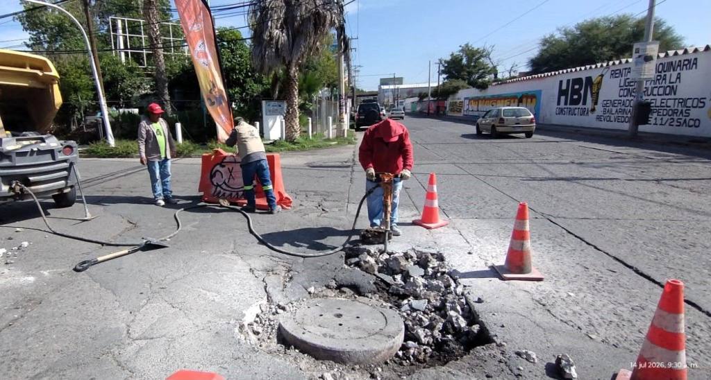 Gobierno de la Capital avanza en reparación de hundimiento en Nereo Rodríguez y Muñoz