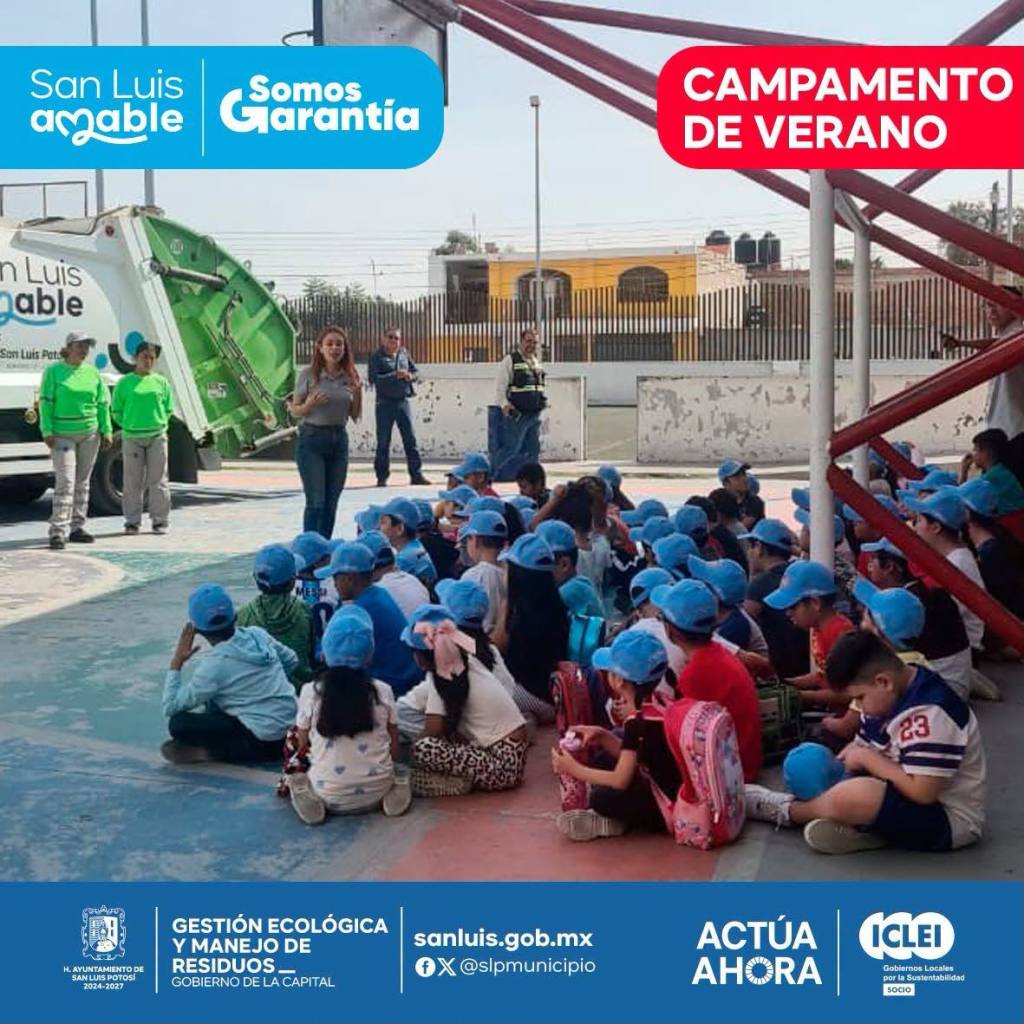 Ayuntamiento de SLP acerca la educación ambiental a participantes del Campamento de Verano