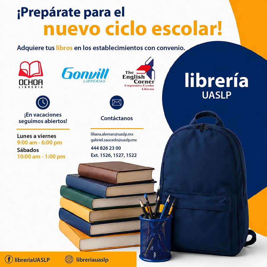 UASLP mantendrá abiertas Unitienda, Unipapelería y Librería durante el periodo vacacional