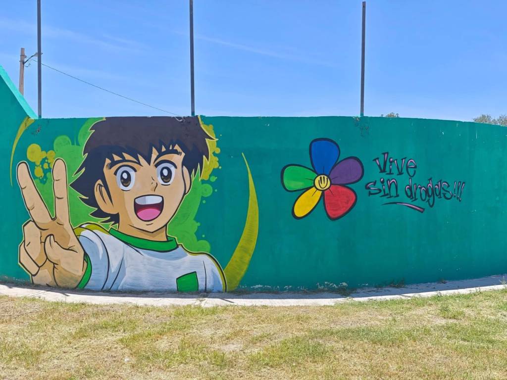 VILLA DE POZOS CONTINÚA LA RECUPERACIÓN DE ESPACIOS PÚBLICOS A TRAVÉS DEL ARTE URBANO