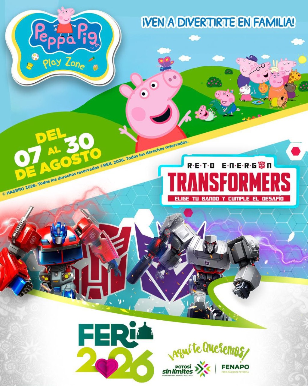 FENAPO 2026 SUMA ATRACCIONES GRATUITAS DE HASBRO PARA FAMILIAS