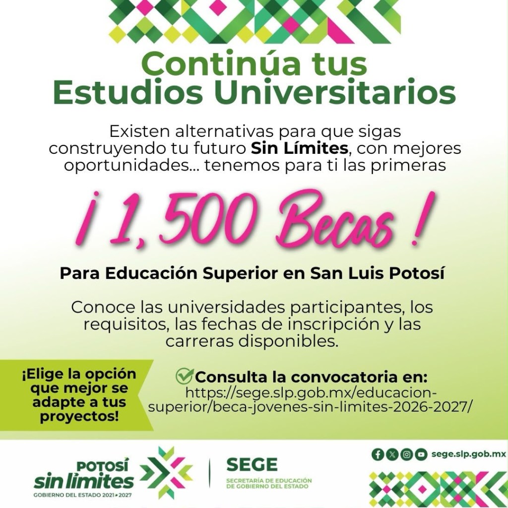 GOBIERNO DEL CAMBIO ABRE BECAS PARA QUE MÁS JÓVENES ESTUDIEN UNA CARRERA UNIVERSITARIA