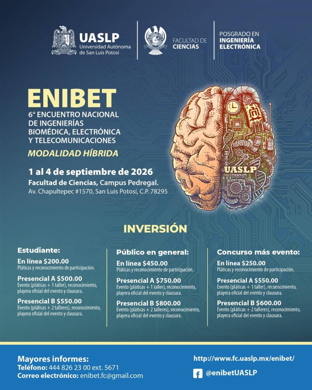 Facultad de Ciencias invita al sexto Encuentro Nacional de Ingenierías Biomédica, Electrónica y Telecomunicaciones