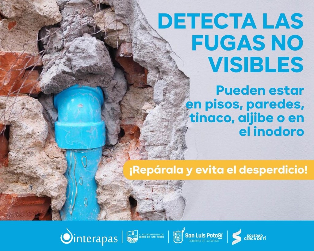Fugas internas, entre las principales causas de incrementos en el recibo de agua