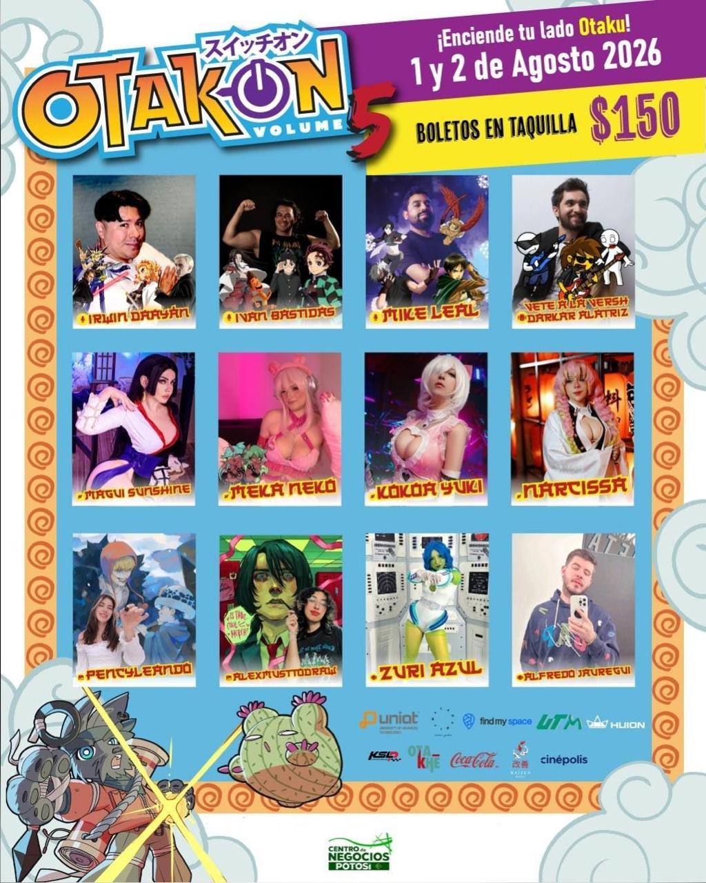 CENTRO DE NEGOCIOS POTOSÍ RECIBIRÁ A MILES DE VISITANTES CON OTAKON 2026