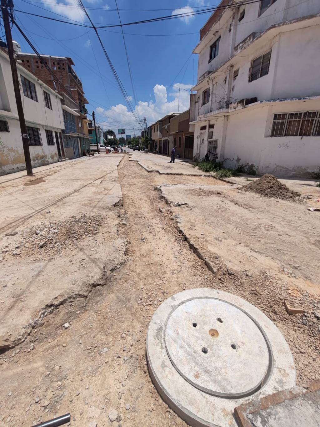 Interapas continúa mejorando el drenaje en la calle Antonio E. Valdés