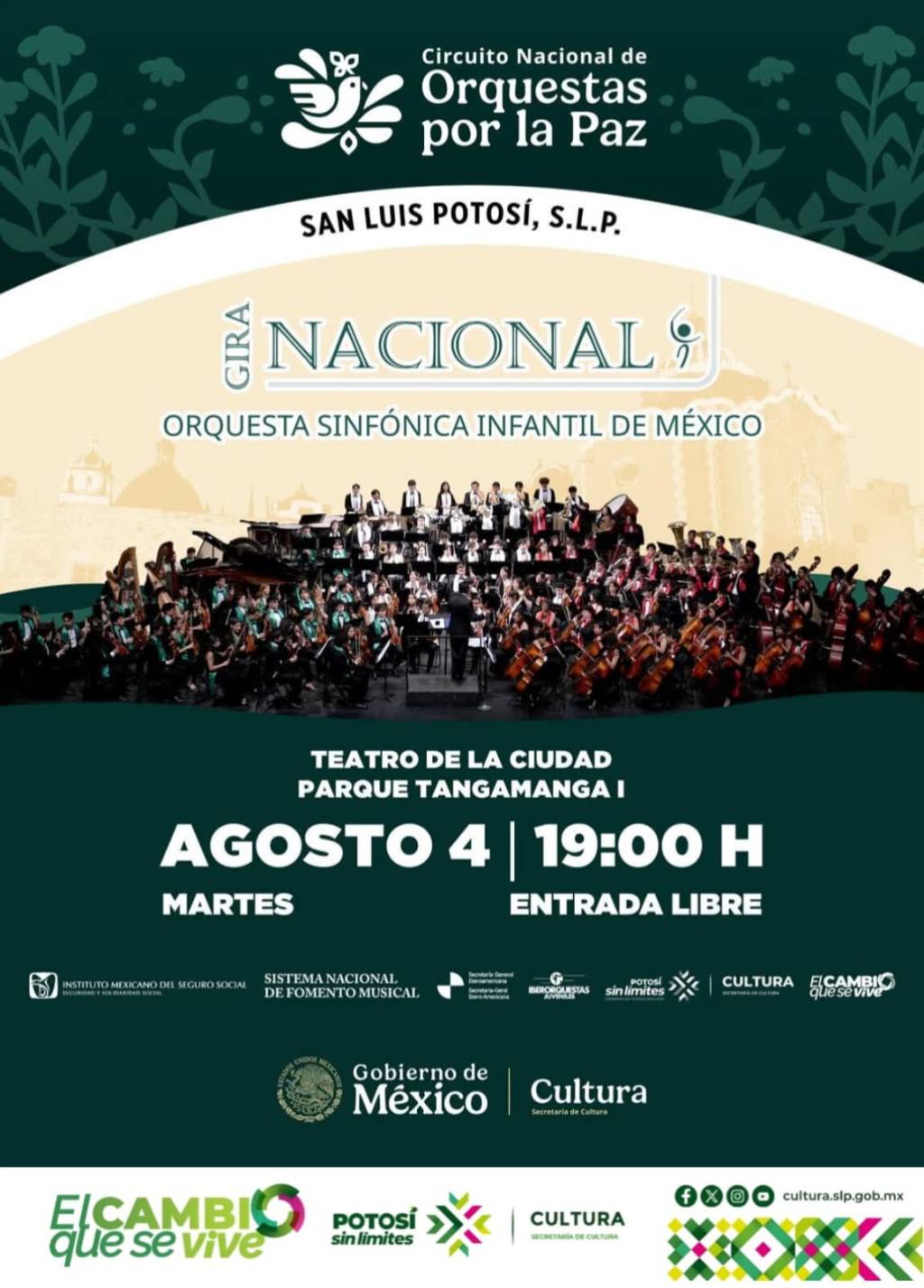 SAN LUIS POTOSÍ RECIBE A LA ORQUESTA SINFÓNICA INFANTIL DE&nbsp;MÉXICO