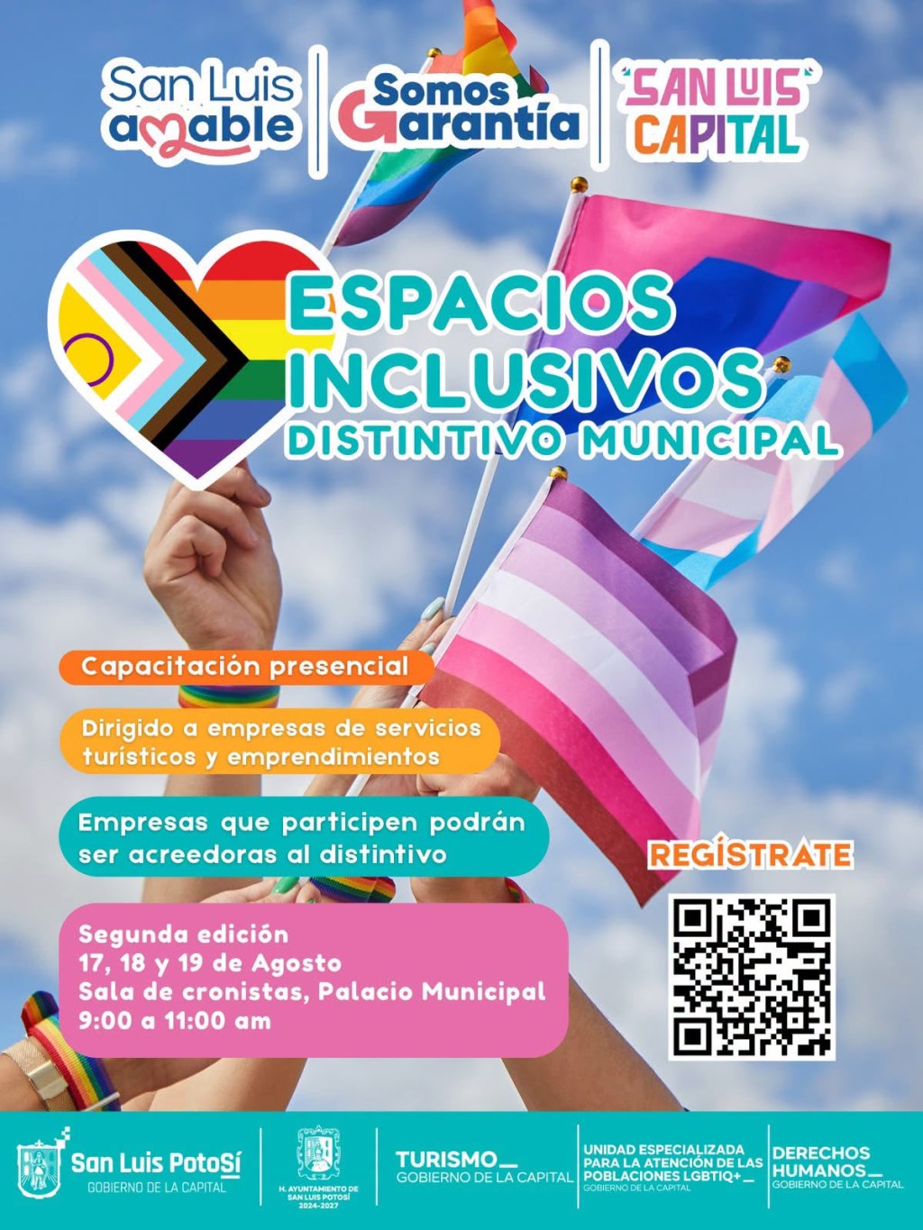 Invita Gobierno de San Luis Capital a la 2ª capacitación “Espacios Inclusivos Distintivo Municipal”