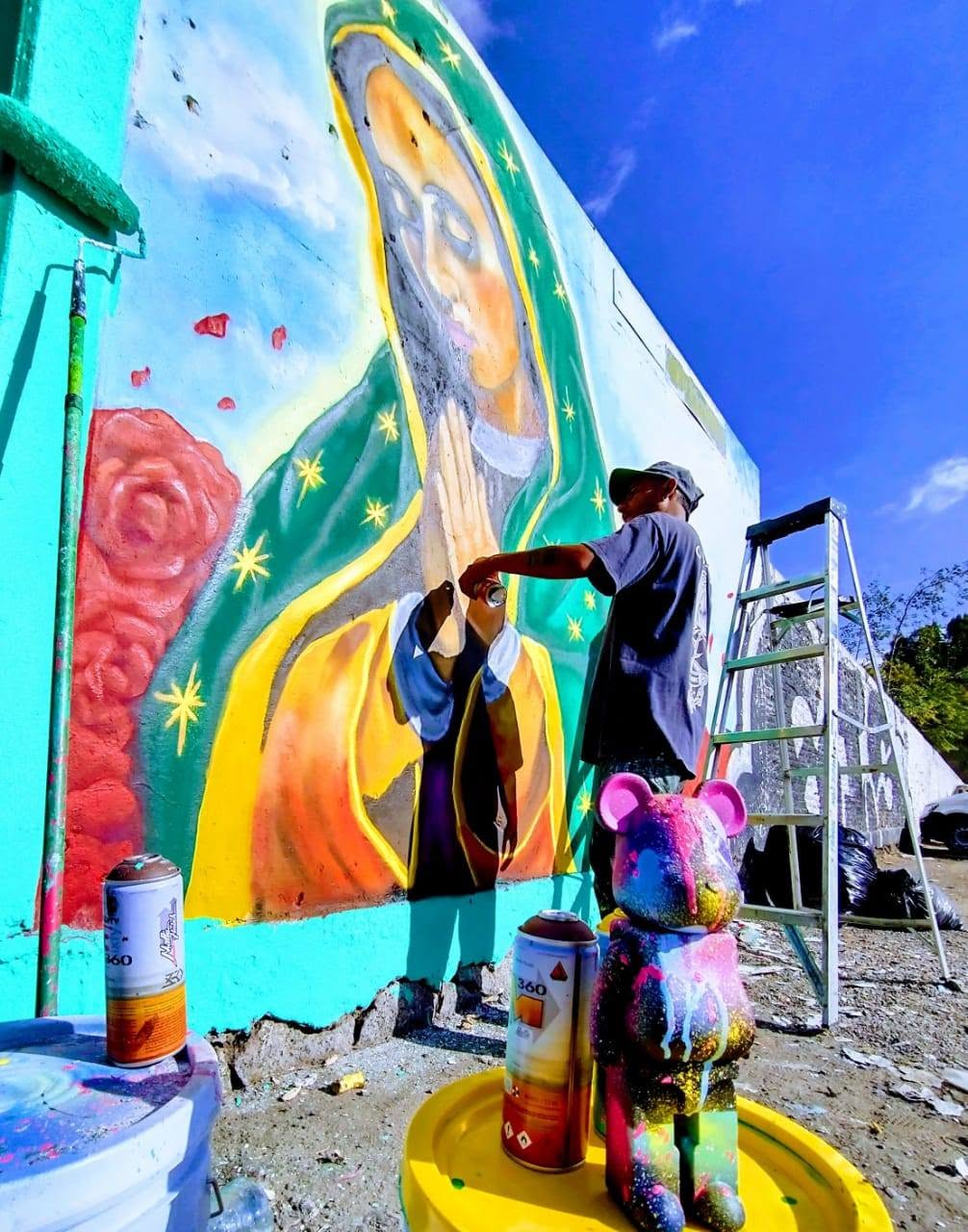 VILLA DE POZOS IMPULSA EL ARTE Y LA CULTURA DE LA PAZ CON SERIE DE MURALES TEMÁTICOS