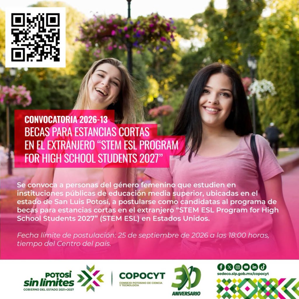 GOBIERNO DEL ESTADO OFRECE BECAS EN ESTADOS UNIDOS A JÓVENES&nbsp;POTOSINAS