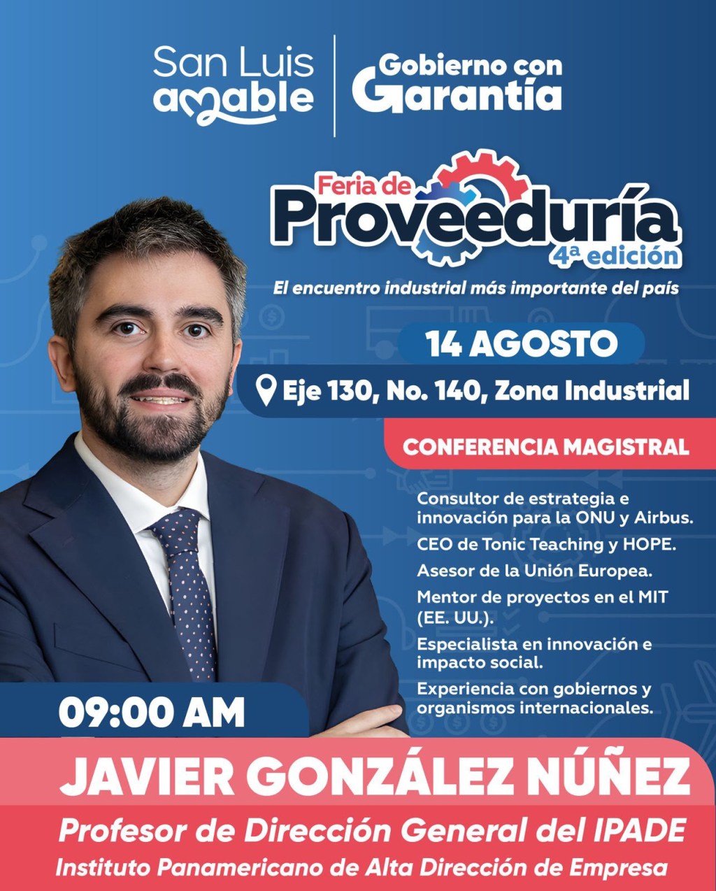 Gobierno de la Capital presenta a Javier González Núñez en la Feria de&nbsp;Proveeduría