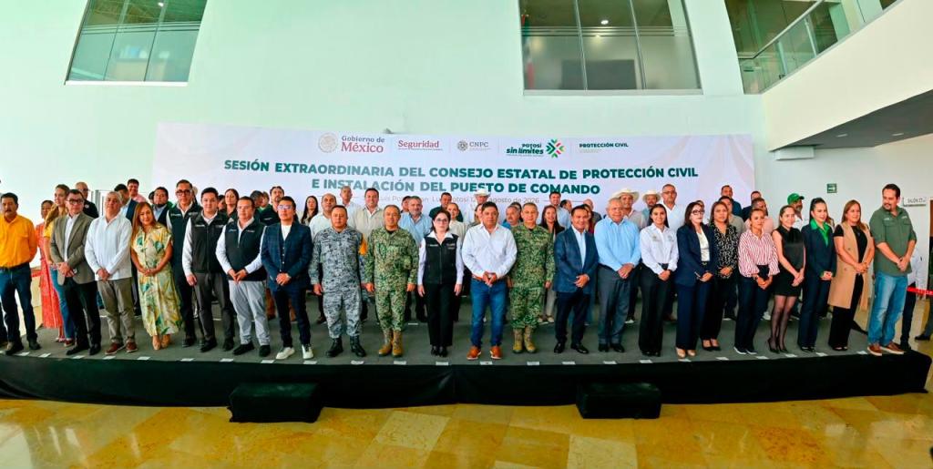 RICARDO GALLARDO ENCABEZA SESIÓN EXTRAORDINARIA DEL CONSEJO ESTATAL DE PROTECCIÓN CIVIL ANTE TEMPORADA DE LLUVIAS