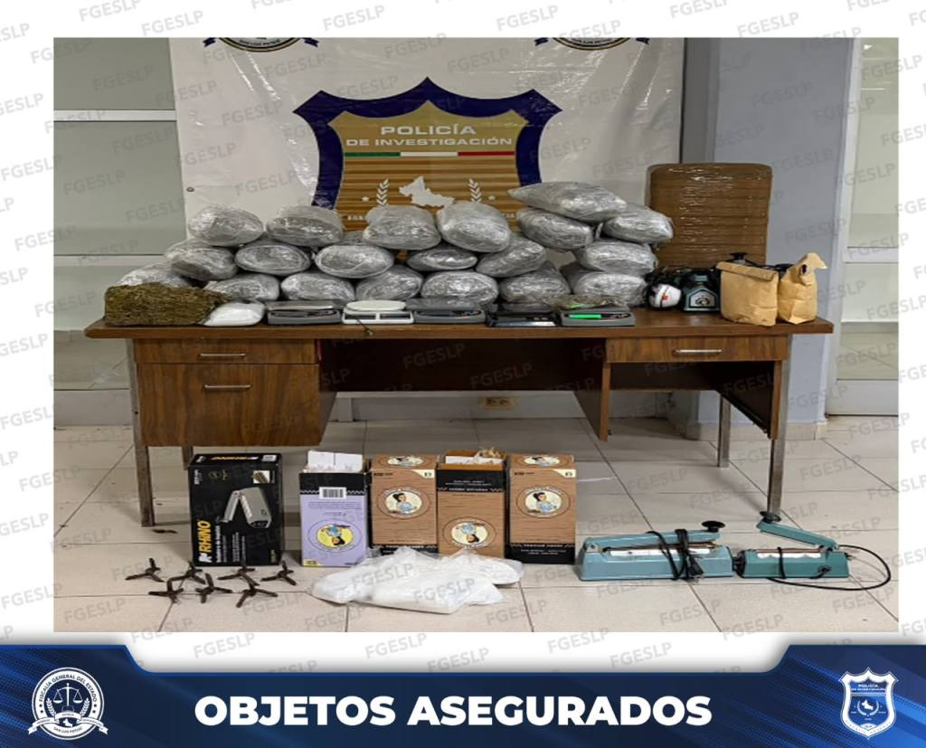 FGESLP EJECUTA CATEO EN CIUDAD VALLES Y ASEGURA MÁS DE 33 KILOGRAMOS DE PRESUNTA&nbsp;MARIHUANA