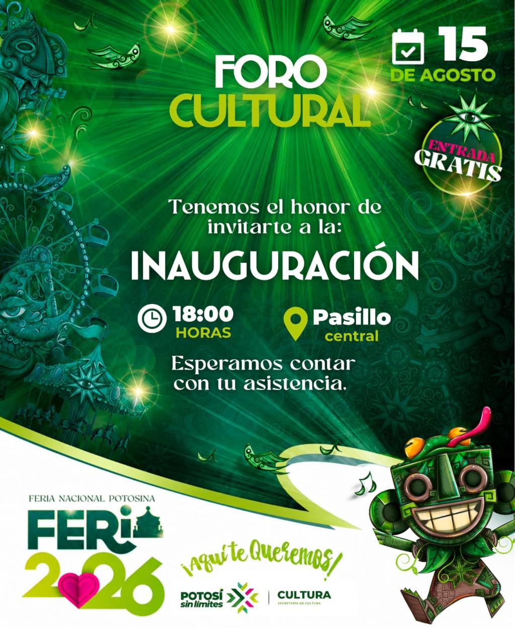 TALENTO POTOSINO TENDRÁ ESCENARIO DIARIO EN LA FENAPO&nbsp;2026