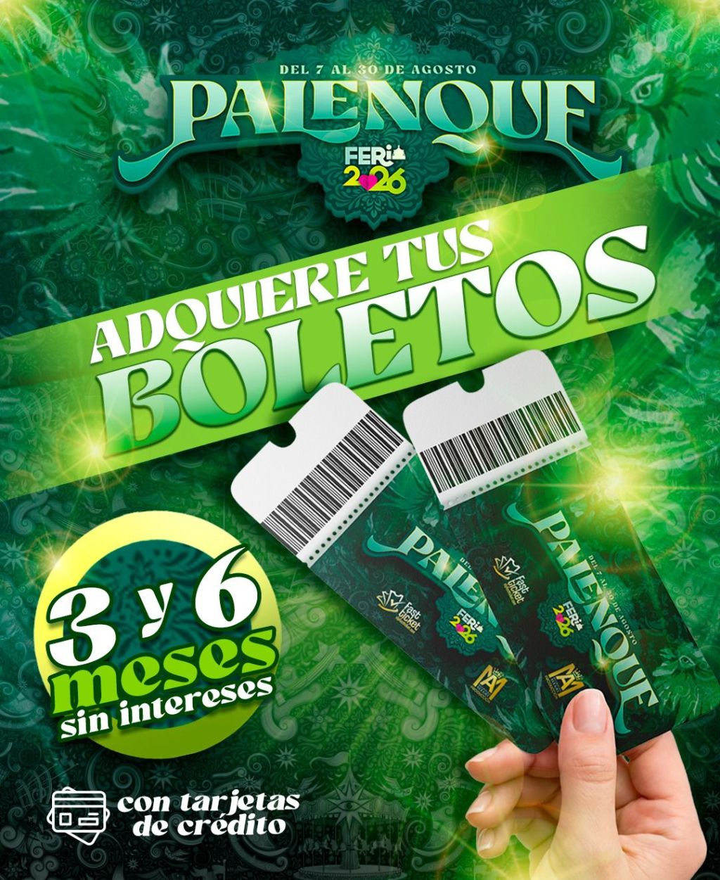 FENAPO OFRECE MESES SIN INTERESES PARA BOLETOS DEL&nbsp;PALENQUE