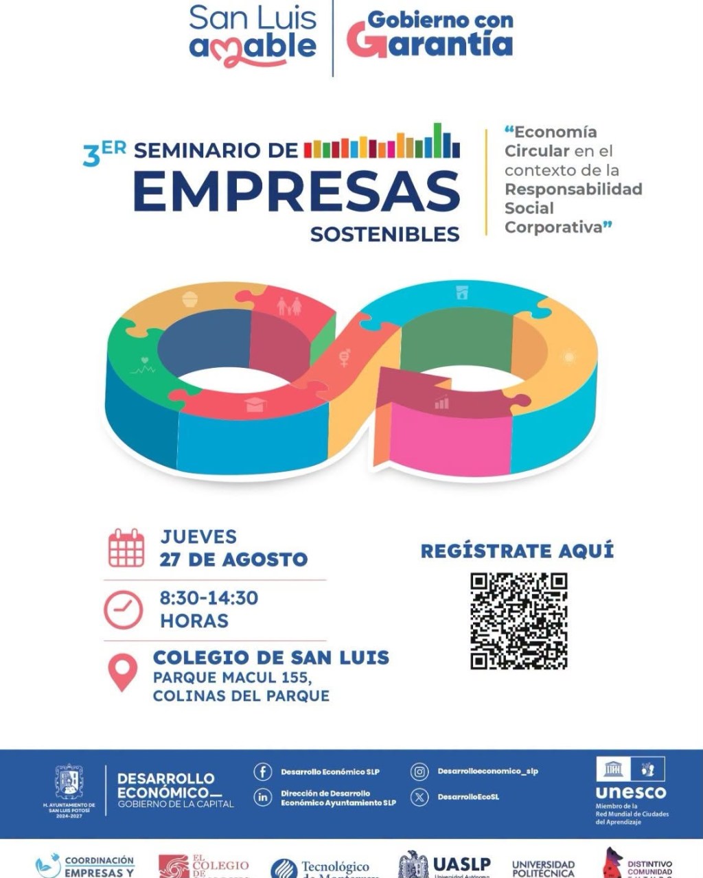 El próximo viernes cierran inscripciones para el 3er Seminario Municipal de Empresas Sostenibles 2026