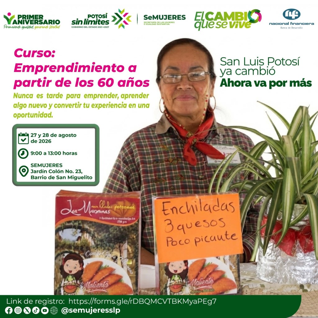 SEMUJERES OFRECE CURSO GRATUITO DE EMPRENDIMIENTO PARA MUJERES MAYORES DE 60 AÑOS