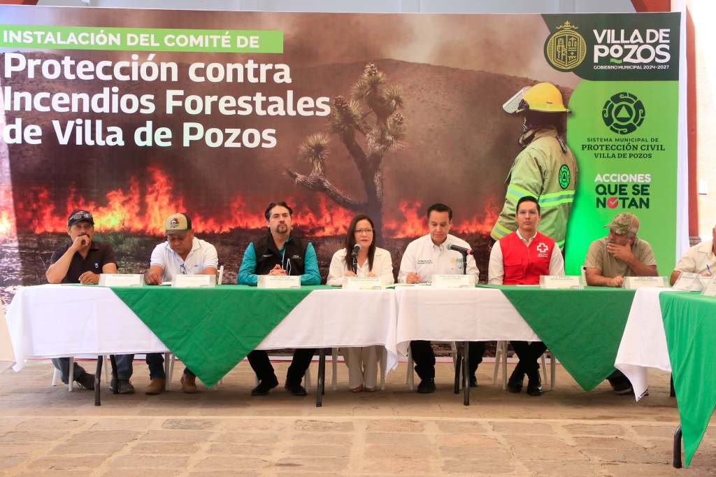 VILLA DE POZOS INSTALA SU COMITÉ DE PROTECCIÓN CONTRA INCENDIOS FORESTALES