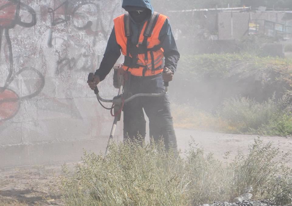 Gobierno de la Capital recupera terreno utilizado como tiradero de basura en la calle Vergel de las&nbsp;Flores