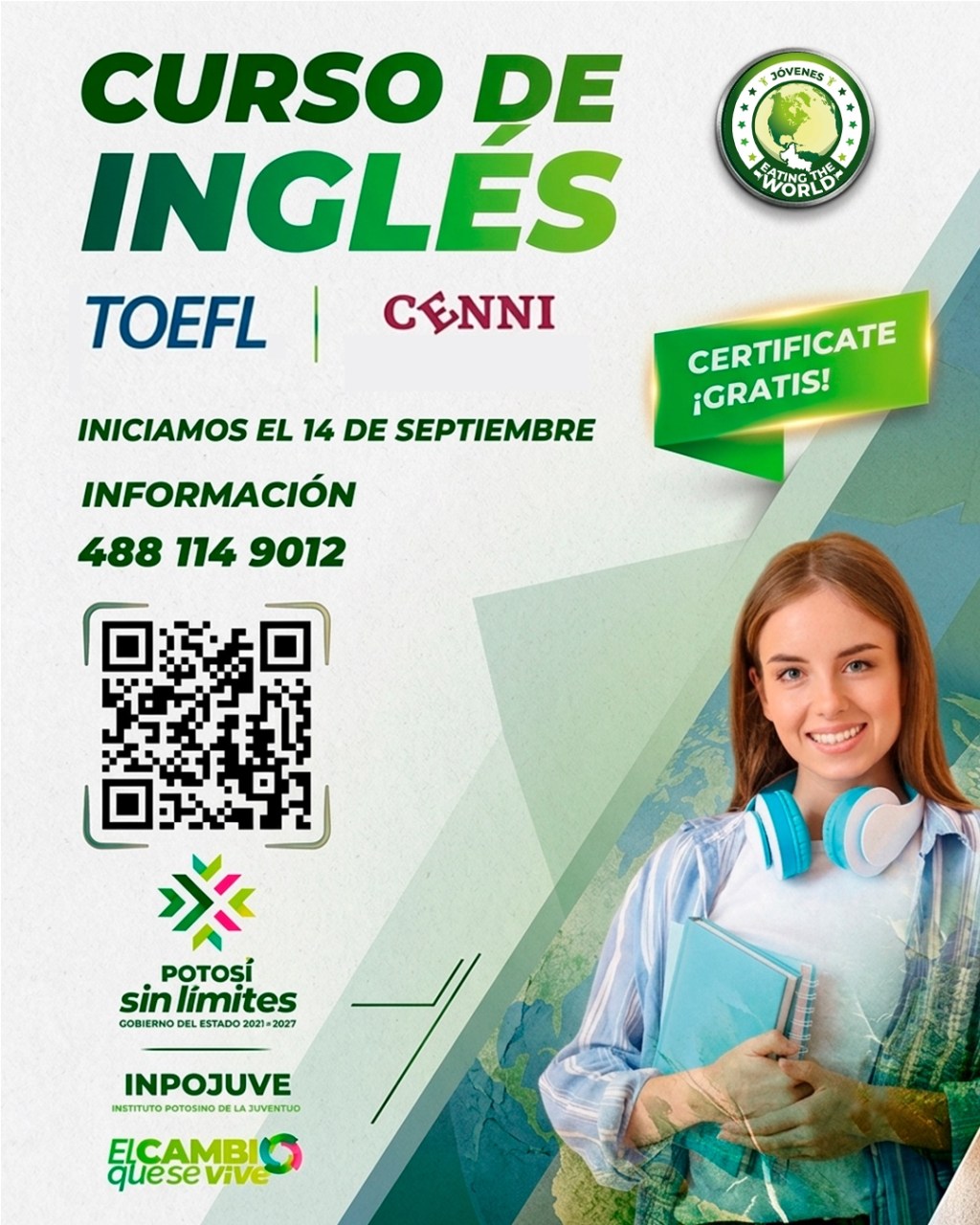 JÓVENES POTOSINOS OBTIENEN CERTIFICACIÓN TOEFL Y NUEVAS BECAS DE&nbsp;INGLÉS