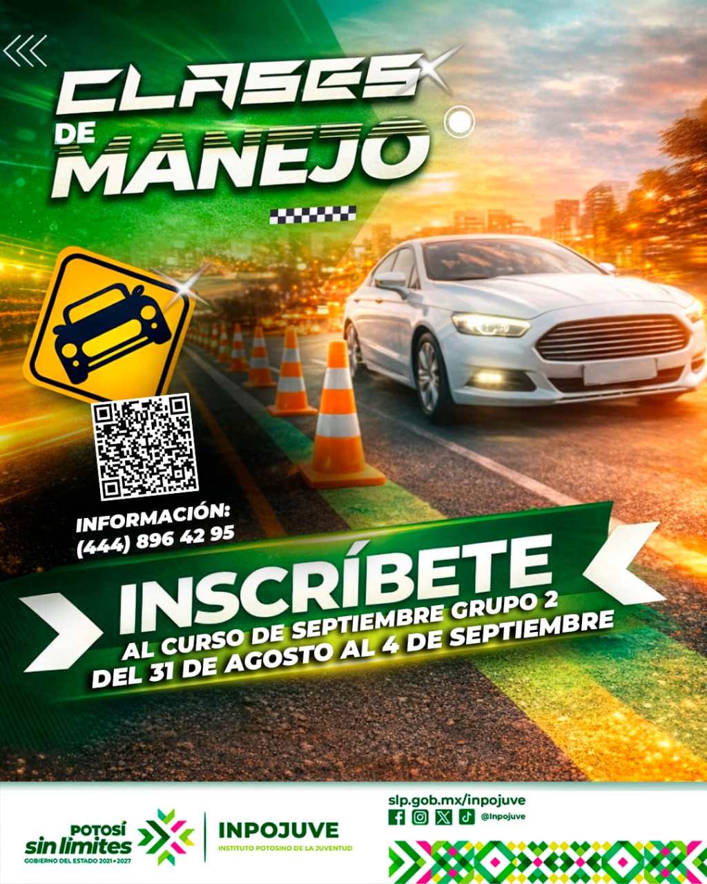 JÓVENES POTOSINOS APRENDEN A CONDUCIR CON SEGURIDAD