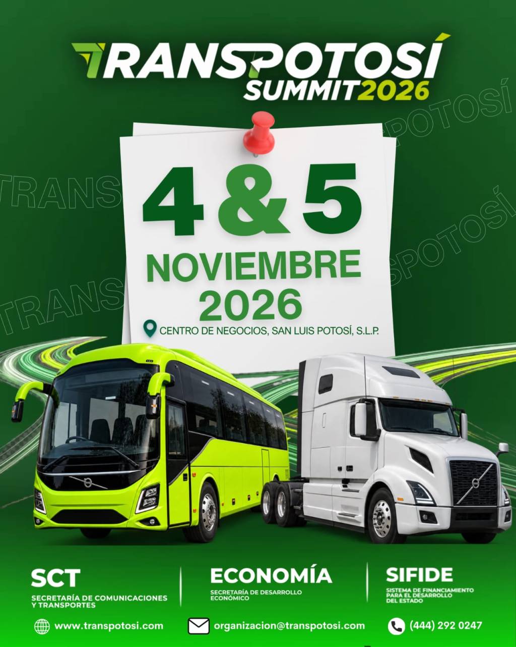 TRANSPOTOSÍ SUMMIT 2026 ABRIRÁ NUEVAS OPORTUNIDADES PARA EL SECTOR LOGÍSTICO