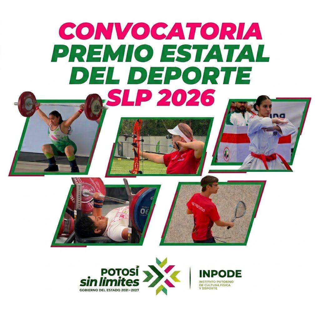 INPODE ABRE CONVOCATORIA AL PREMIO ESTATAL DEL DEPORTE 2026
