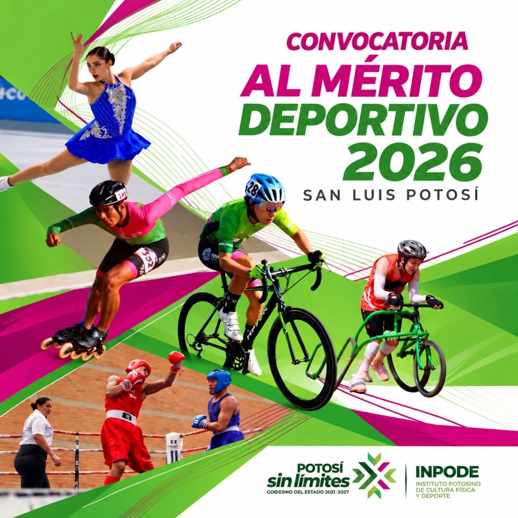 INPODE BUSCA A LAS Y LOS MEJORES DEPORTISTAS POTOSINOS DE 2026