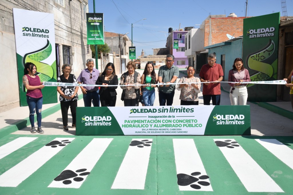 ALCALDE NAVARRO MUÑIZ ENTREGA PAVIMENTACIÓN E ILUMINACIÓN EN PRIVADA NEGRETE EN EL CENTRO DE&nbsp;SOLEDAD