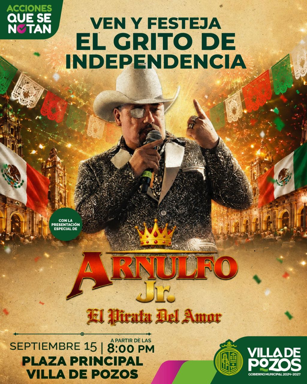 VILLA DE POZOS SE PREPARA PARA UNA GRAN NOCHE MEXICANA