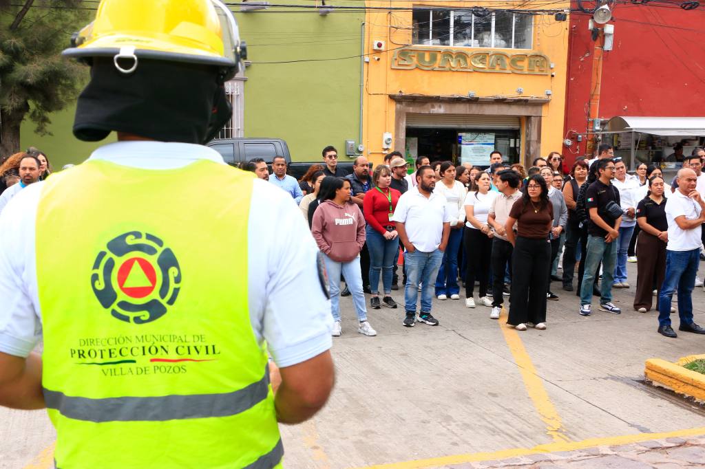 VILLA DE POZOS FORTALECE SU CAPACIDAD DE RESPUESTA CON EL SEGUNDO SIMULACRO NACIONAL