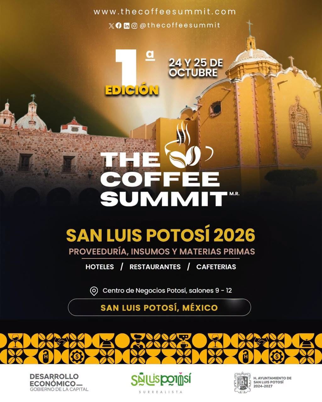 Promueve Gobierno de San Luis Capital la 1ª edición de “The Coffee Summit”