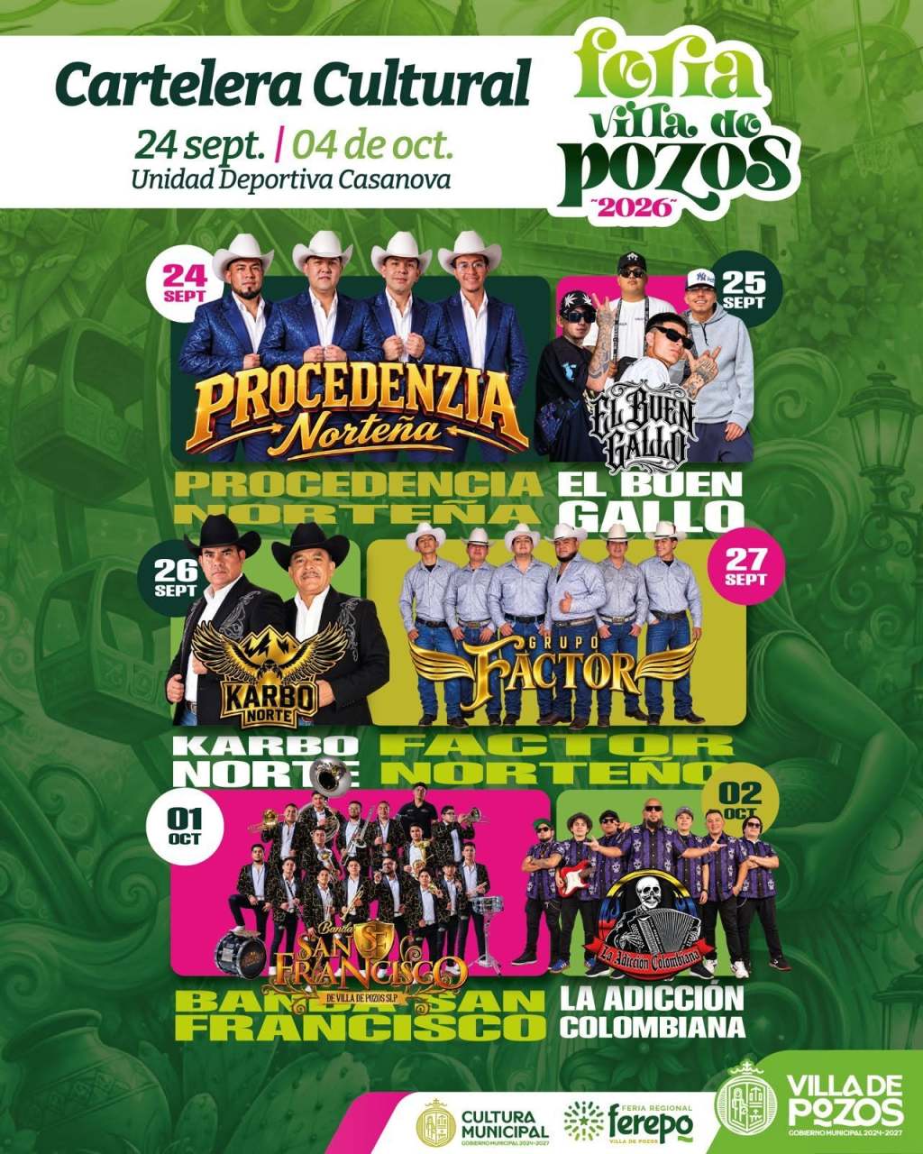 VILLA DE POZOS IMPULSA EL TALENTO CON CARTELERA CULTURAL EN LA FEREPO
