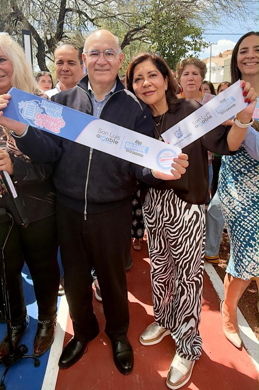 Enrique Galindo entrega, el nuevo y renovado parque lineal Avenida Tatanacho