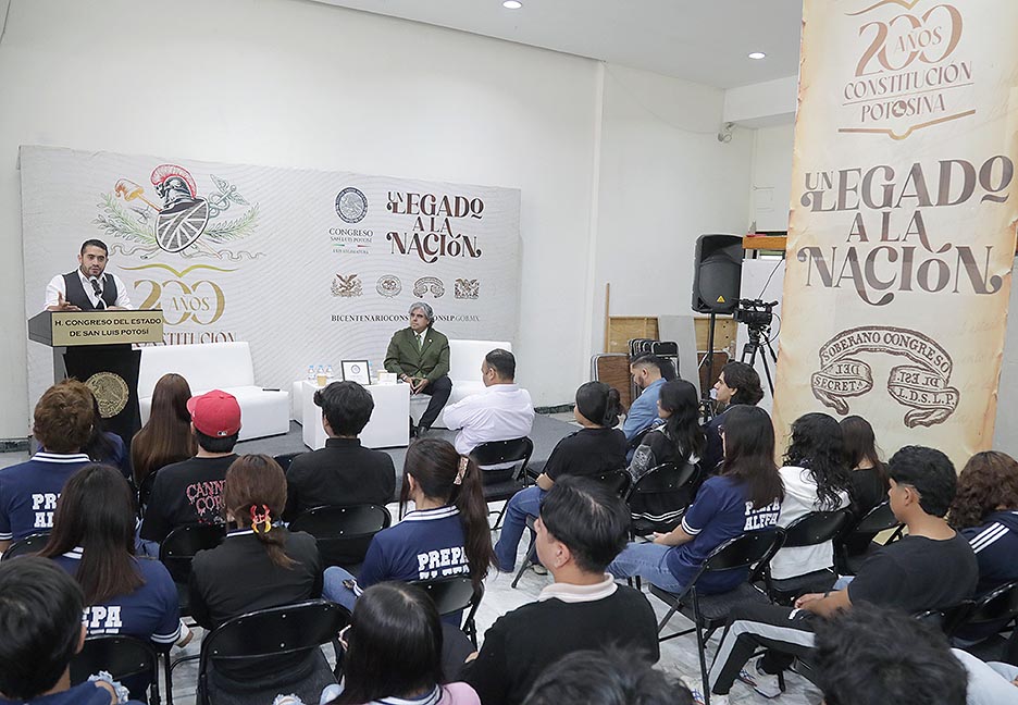 EL CONGRESO DEL ESTADO DESARROLLÓ LA CONFERENCIA MAGISTRAL “LA CONSTRUCCIÓN DE SAN LUIS POTOSÍ Y SU APORTE AL PACTO FEDERAL”