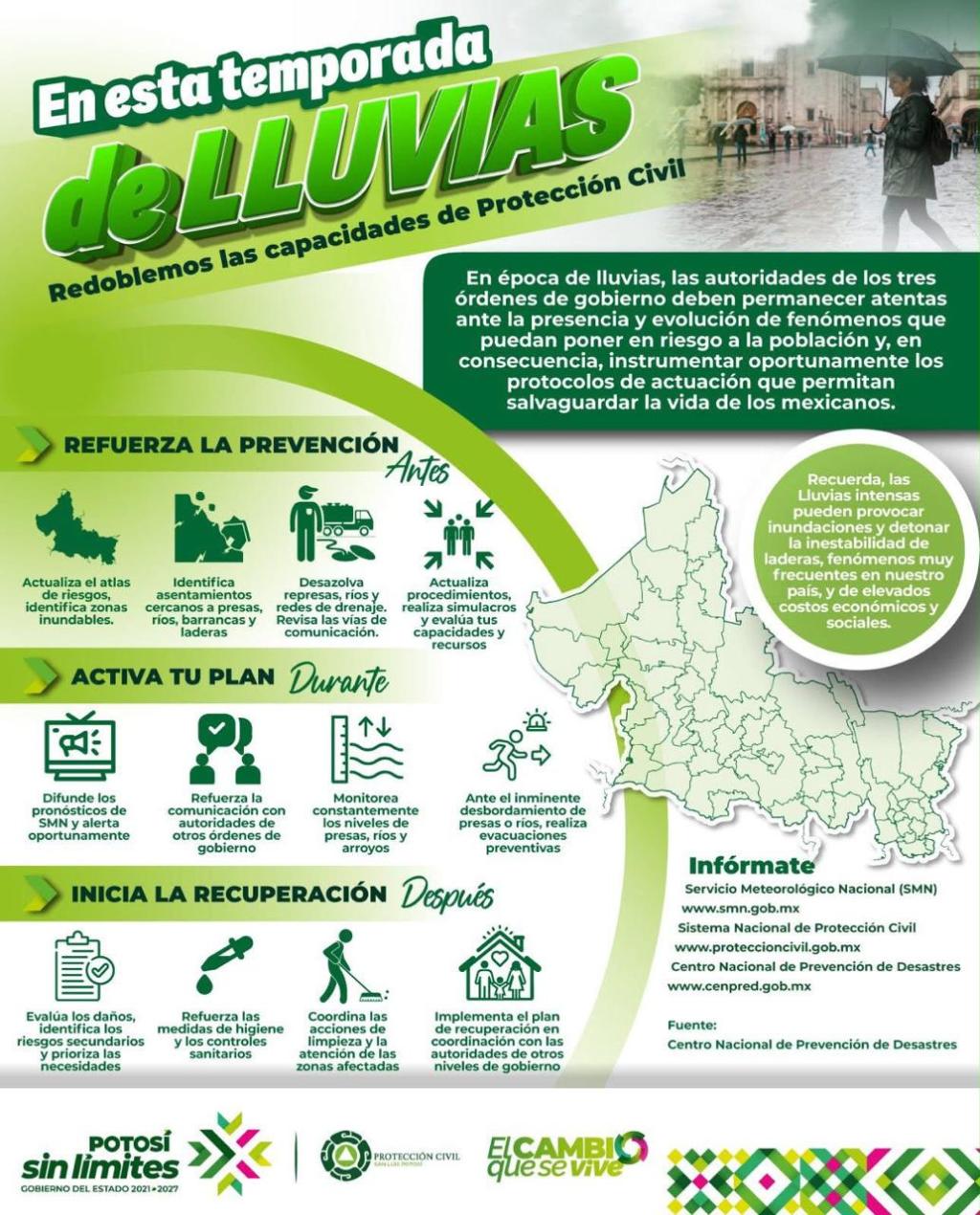 PROTECCIÓN CIVIL MANTIENE MONITOREO EN PARAJES DE LA HUASTECA POR LLUVIAS