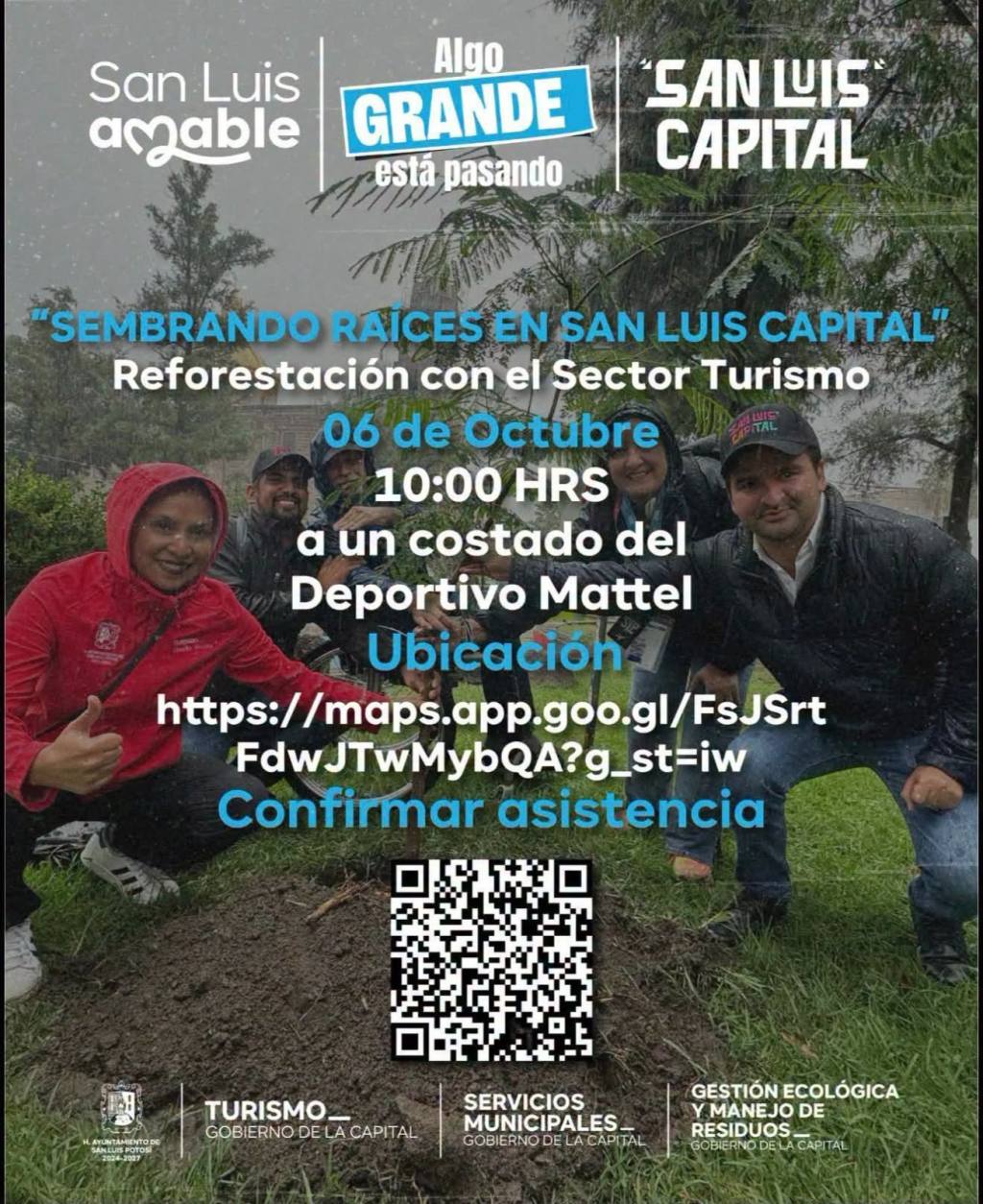 Gobierno Municipal suma al sector turístico a jornada de reforestación en San Luis Capital
