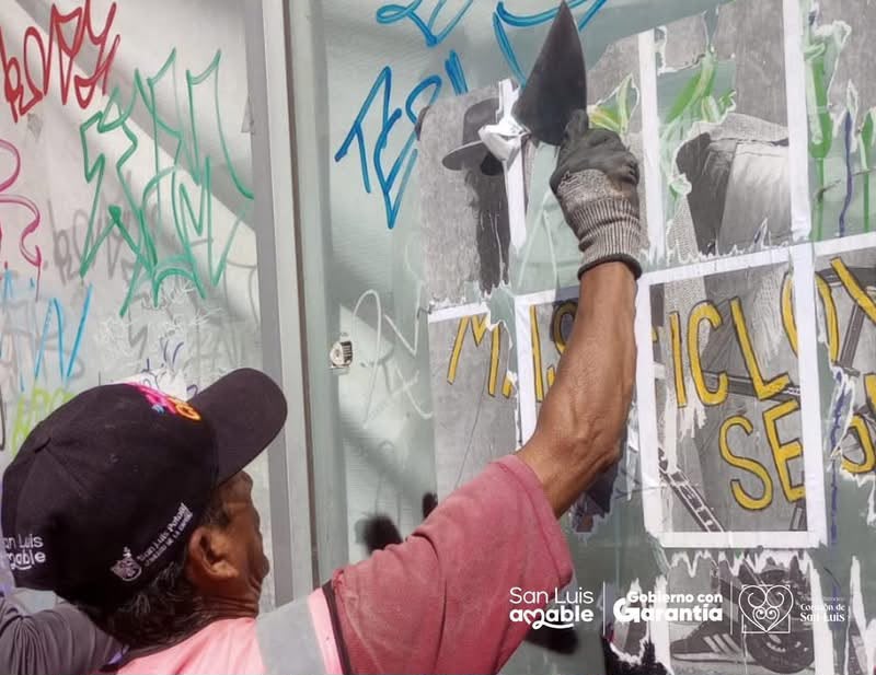 Gobierno Municipal refuerza el cuidado del Centro Histórico con retiro de arte urbano no autorizado