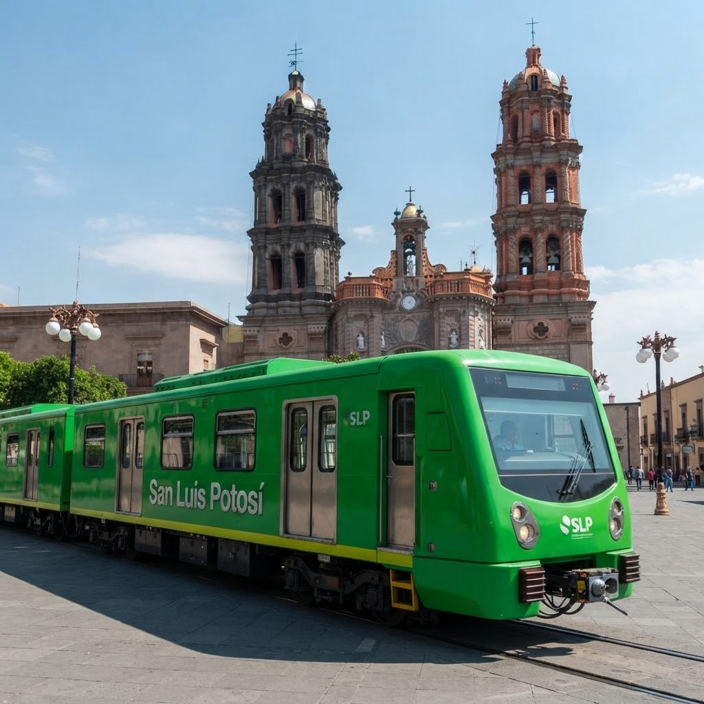 SAN LUIS POTOSÍ TENDRÁ SU PROPIO METRO: UN NUEVO TREN SUBURBANO DE TRES VÍAS Y TRES ESTACIONES CLAVE ASÍ LO ANUNCIO EL GOBERNADOR RICARDO GALLARDO.