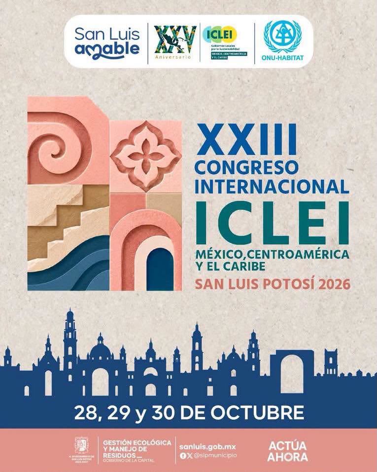 San Luis Capital será sede del XXIII Congreso Internacional ICLEI 2026Del 28 al 30 de octubre, la ciudad reunirá a alcaldes, especialistas, académicos, estudiantes y líderes de sostenibilidad para intercambiar experiencias y propuestas en favor del desarrollo urbano&nbsp;sustentable.
