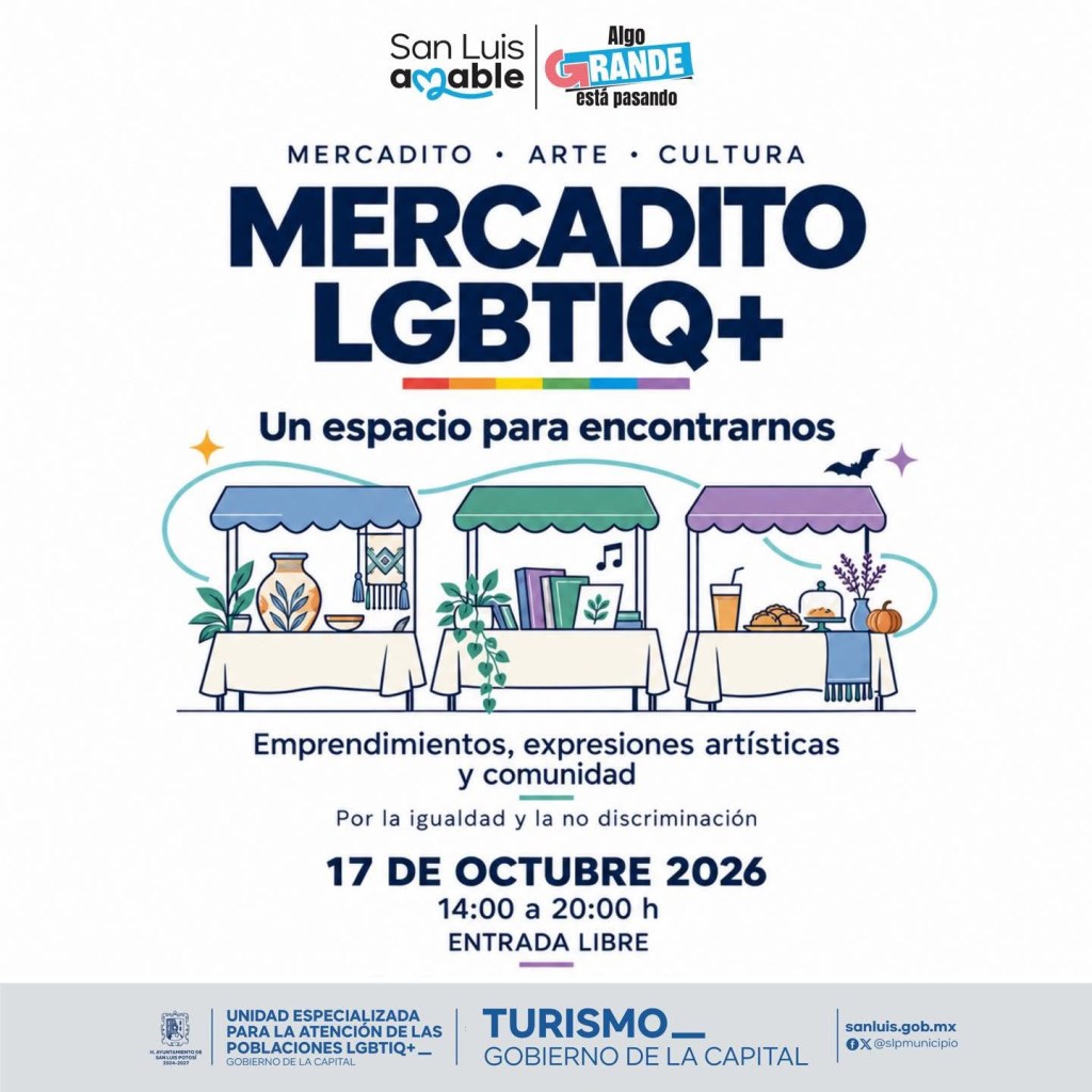 Gobierno de la Capital invita a la población en general al primer Mercadito LGBTIQ+