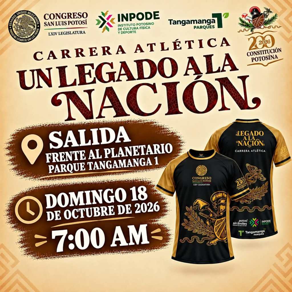 TODO LISTO PARA LA CARRERA ATLÉTICA “UN LEGADO A LA NACIÓN”