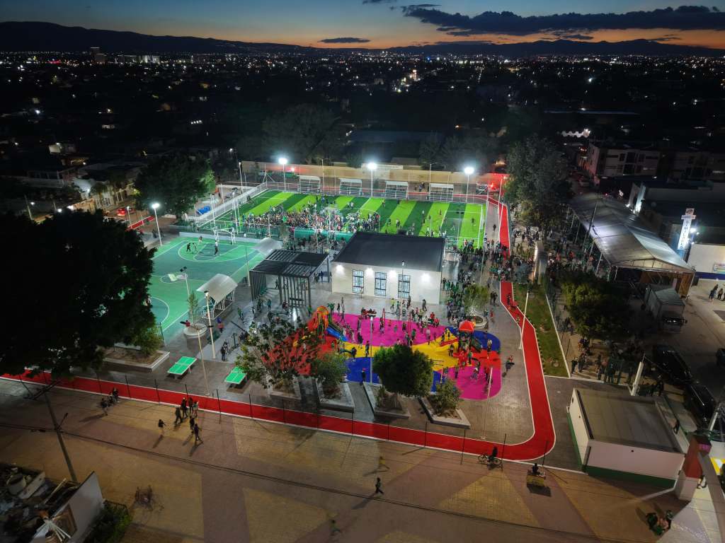 EL GOBERNADOR RICARDO GALLARDO Y ALCALDE JUAN MANUEL NAVARRO ENTREGAN NUEVO PARQUE URBANO EN SOLEDAD